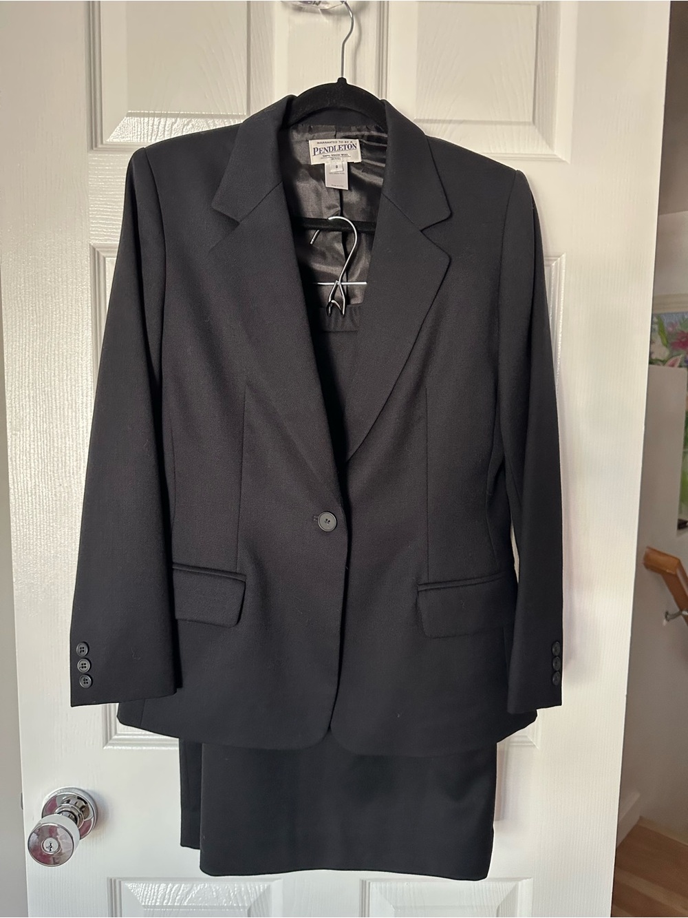 Pendleton Black Women's Tailored Single-Button Blazer